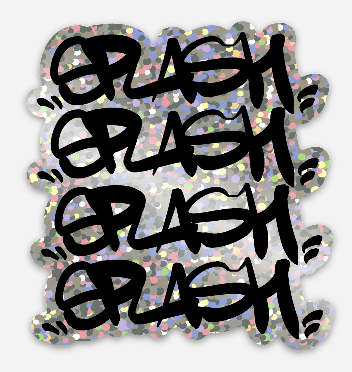 Disco Space Holographic & Glitter Stickers