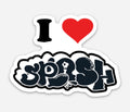 3” x 2” I ❤️ Splash Fridge Magnet OG Graffiti Black & White Logo