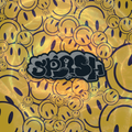 3” x 3” Trippy Smiles OG Gray Splash Logo Matte Finish Vinyl Sticker
